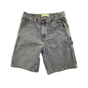 Vintage Faded Glory Carpenter Shorts Mens 30 Denim Utility Hammer Loop Workwear